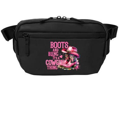 Boots And Bling ItS A Cowgirl Thing Rodeo Country Cowgirl Crossbody Pack