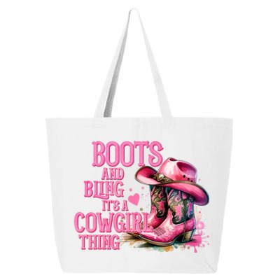 Boots And Bling ItS A Cowgirl Thing Rodeo Country Cowgirl 25L Jumbo Tote