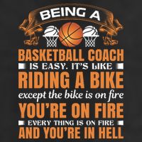 Being A Basketball Coach Is Easy Cool Comfort Performance Bucket Hat