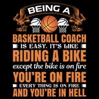 Being A Basketball Coach Is Easy 16 in Basic Backpack