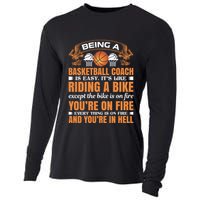 Being A Basketball Coach Is Easy Cooling Performance Long Sleeve Crew