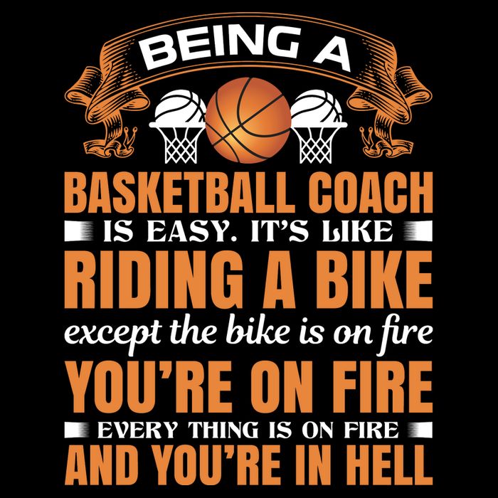 Being A Basketball Coach Is Easy Cooling Performance Long Sleeve Crew