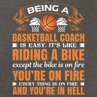 Being A Basketball Coach Is Easy Cotton Canvas Backpack