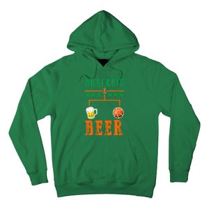 Brackets And Beer March Basketball College Hoodie