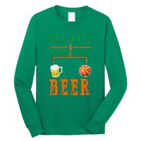 Brackets And Beer March Basketball College Long Sleeve Shirt