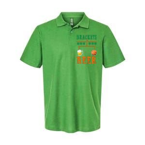 Brackets And Beer March Basketball College Softstyle Adult Sport Polo