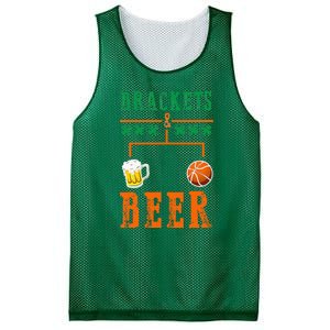 Brackets And Beer March Basketball College Mesh Reversible Basketball Jersey Tank