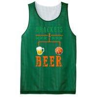 Brackets And Beer March Basketball College Mesh Reversible Basketball Jersey Tank