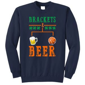 Brackets And Beer March Basketball College Tall Sweatshirt