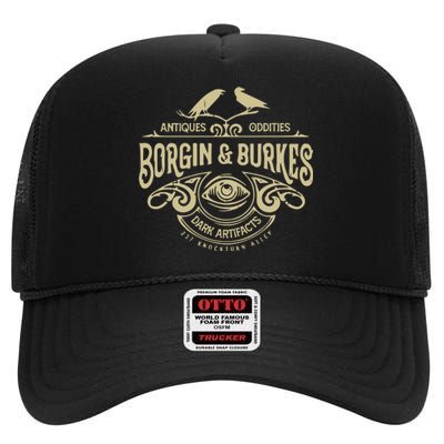 Borgin And Burkes Unusual And Ancient Wizarding Artifacts High Crown Mesh Back Trucker Hat