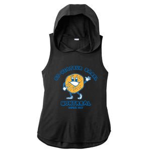 Bagels Are Booming Stviateur Bagel Montreal Depuis 1957 Gifts Ladies PosiCharge Tri-Blend Wicking Draft Hoodie Tank