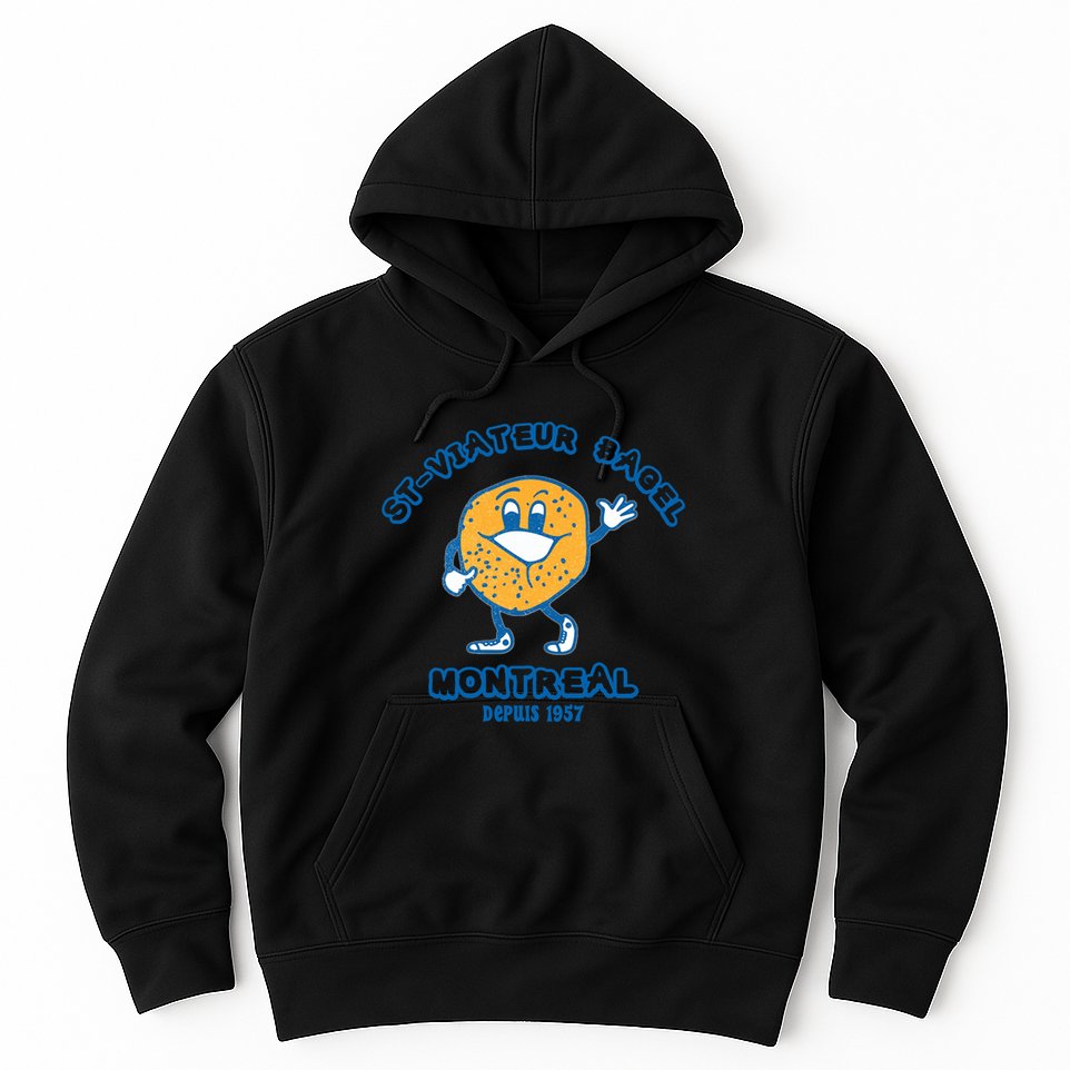 Bagels Are Booming Stviateur Bagel Montreal Depuis 1957 Gifts Hoodie
