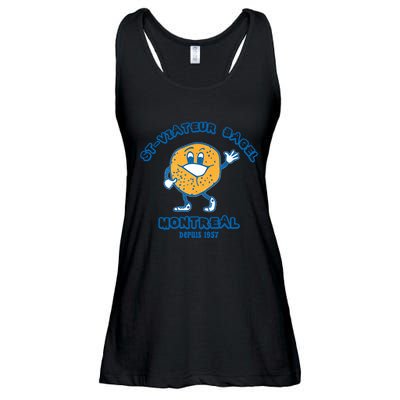 Bagels Are Booming Stviateur Bagel Montreal Depuis 1957 Gifts Ladies Essential Flowy Tank