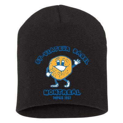 Bagels Are Booming Stviateur Bagel Montreal Depuis 1957 Gifts Short Acrylic Beanie