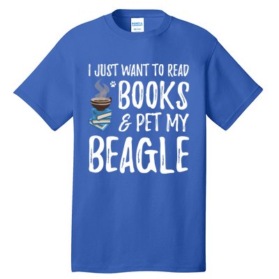 Beagle Avid Book Reader Funny Dog Mom Gift Tall T-Shirt