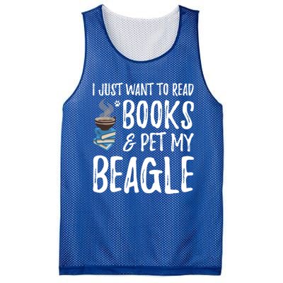 Beagle Avid Book Reader Funny Dog Mom Gift Mesh Reversible Basketball Jersey Tank