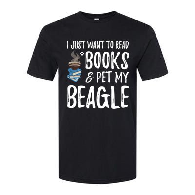 Beagle Avid Book Reader Funny Dog Mom Gift Softstyle® CVC T-Shirt