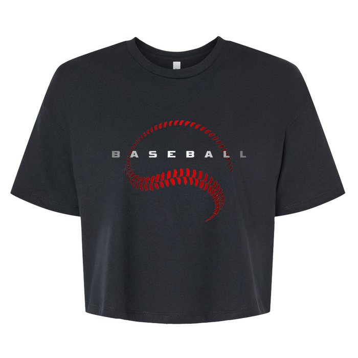 Baseball Apparel Baseball Bella+Canvas Jersey Crop Tee