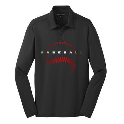 Baseball Apparel Baseball Silk Touch Performance Long Sleeve Polo