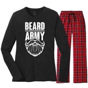 Beard Army Women's Long Sleeve Flannel Pajama Set 