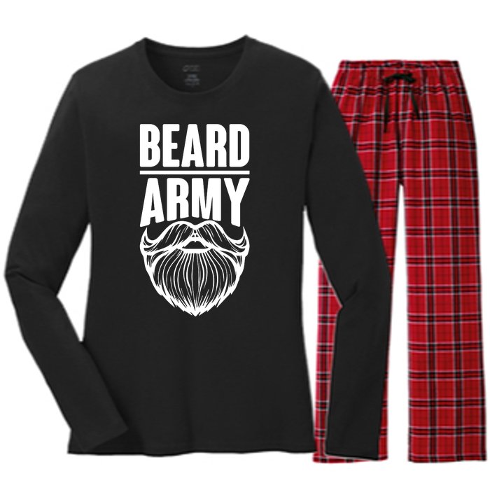 Beard Army Women's Long Sleeve Flannel Pajama Set 