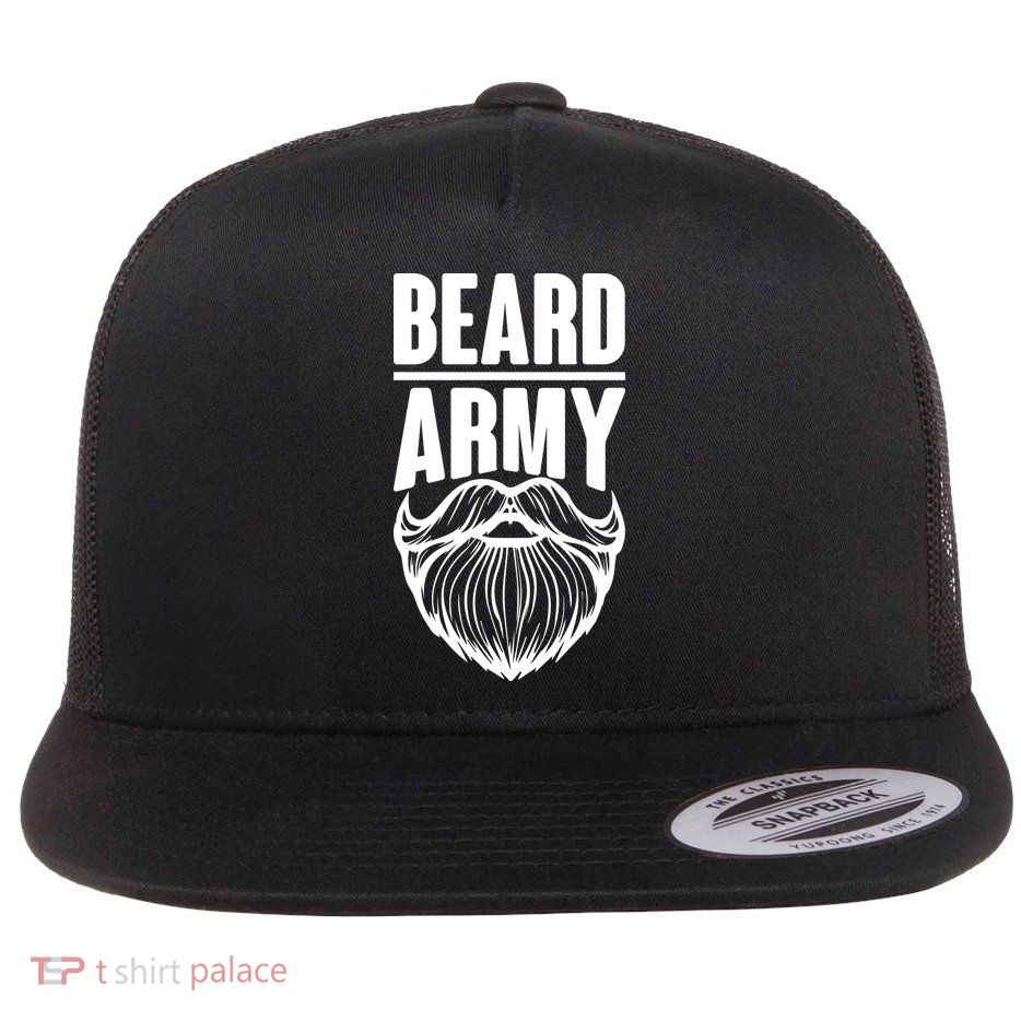 Beard Army Flat Bill Trucker Hat