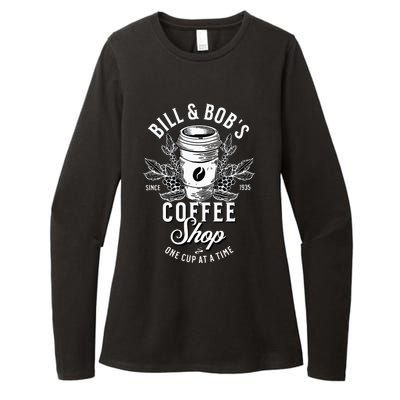 Bill And Bobs Coffee Shop AA Recovery Womens CVC Long Sleeve Shirt