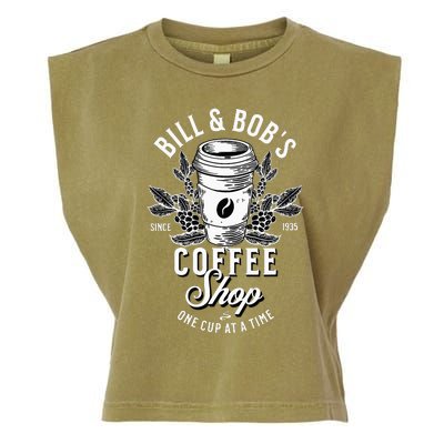 Bill And Bobs Coffee Shop AA Recovery Garment-Dyed Women's Muscle Tee