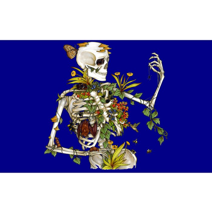 Bones And Botany Funny Skeleton Plants Botanical Gift Bumper Sticker