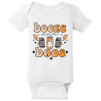 Booze And Boos Retro Halloween Ghoul Baby Bodysuit