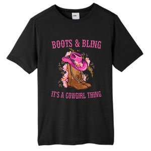 Boots And Bling Its A Cowgirl Thing Cute Love Country Life Tall Fusion ChromaSoft Performance T-Shirt