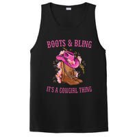 Boots And Bling Its A Cowgirl Thing Cute Love Country Life PosiCharge Competitor Tank