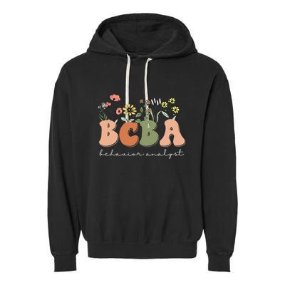Behavior Analyst BCBA Behavior Therapist ABA Therapist RBT Garment-Dyed Fleece Hoodie