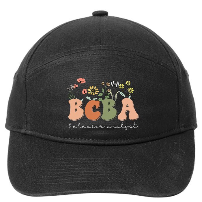 Behavior Analyst BCBA Behavior Therapist ABA Therapist RBT 7-Panel Snapback Hat