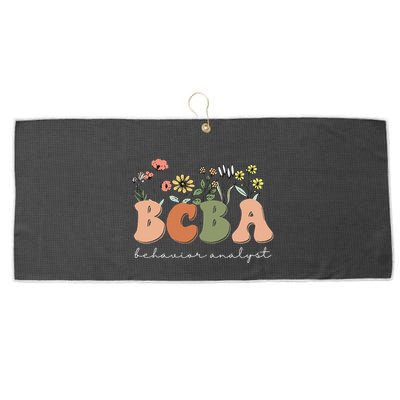 Behavior Analyst BCBA Behavior Therapist ABA Therapist RBT Large Microfiber Waffle Golf Towel