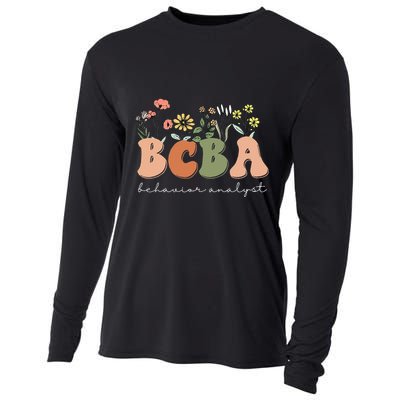 Behavior Analyst BCBA Behavior Therapist ABA Therapist RBT Cooling Performance Long Sleeve Crew
