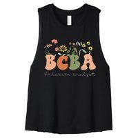 Behavior Analyst BCBA Behavior Therapist ABA Therapist RBT Women's Racerback Cropped Tank