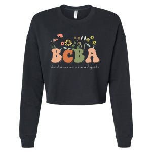 Behavior Analyst BCBA Behavior Therapist ABA Therapist RBT Cropped Pullover Crew