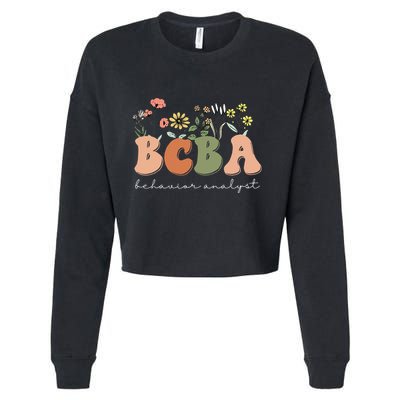 Behavior Analyst BCBA Behavior Therapist ABA Therapist RBT Cropped Pullover Crew