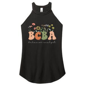 Behavior Analyst BCBA Behavior Therapist ABA Therapist RBT Women's Perfect Tri Rocker Tank