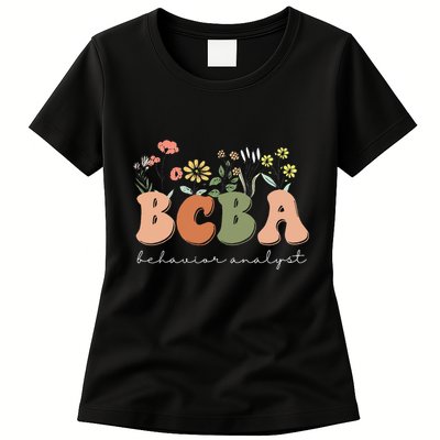 Behavior Analyst BCBA Behavior Therapist ABA Therapist RBT Womens T-Shirt