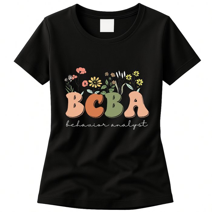 Behavior Analyst BCBA Behavior Therapist ABA Therapist RBT Womens T-Shirt