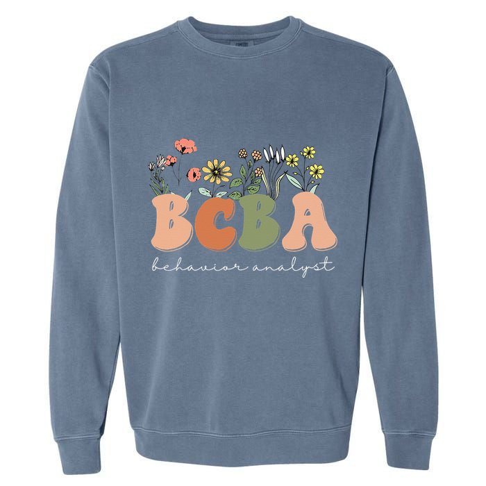 Behavior Analyst BCBA Behavior Therapist ABA Therapist RBT Garment-Dyed Sweatshirt