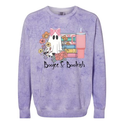 Boojee And Bookish Book Lover Bookworm Colorblast Crewneck Sweatshirt