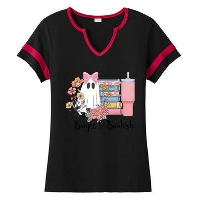 Boojee And Bookish Book Lover Bookworm Ladies Halftime Notch Neck Tee