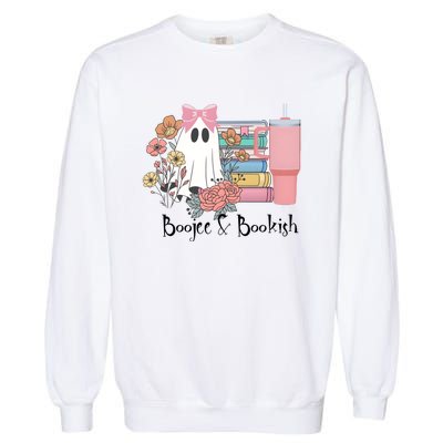 Boojee And Bookish Book Lover Bookworm Garment-Dyed Sweatshirt