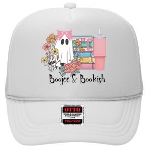 Boojee And Bookish Book Lover Bookworm High Crown Mesh Back Trucker Hat