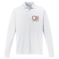 Boojee And Bookish Book Lover Bookworm Performance Long Sleeve Polo