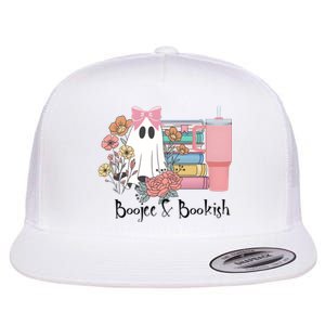 Boojee And Bookish Book Lover Bookworm Flat Bill Trucker Hat