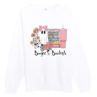 Boojee And Bookish Book Lover Bookworm Premium Crewneck Sweatshirt